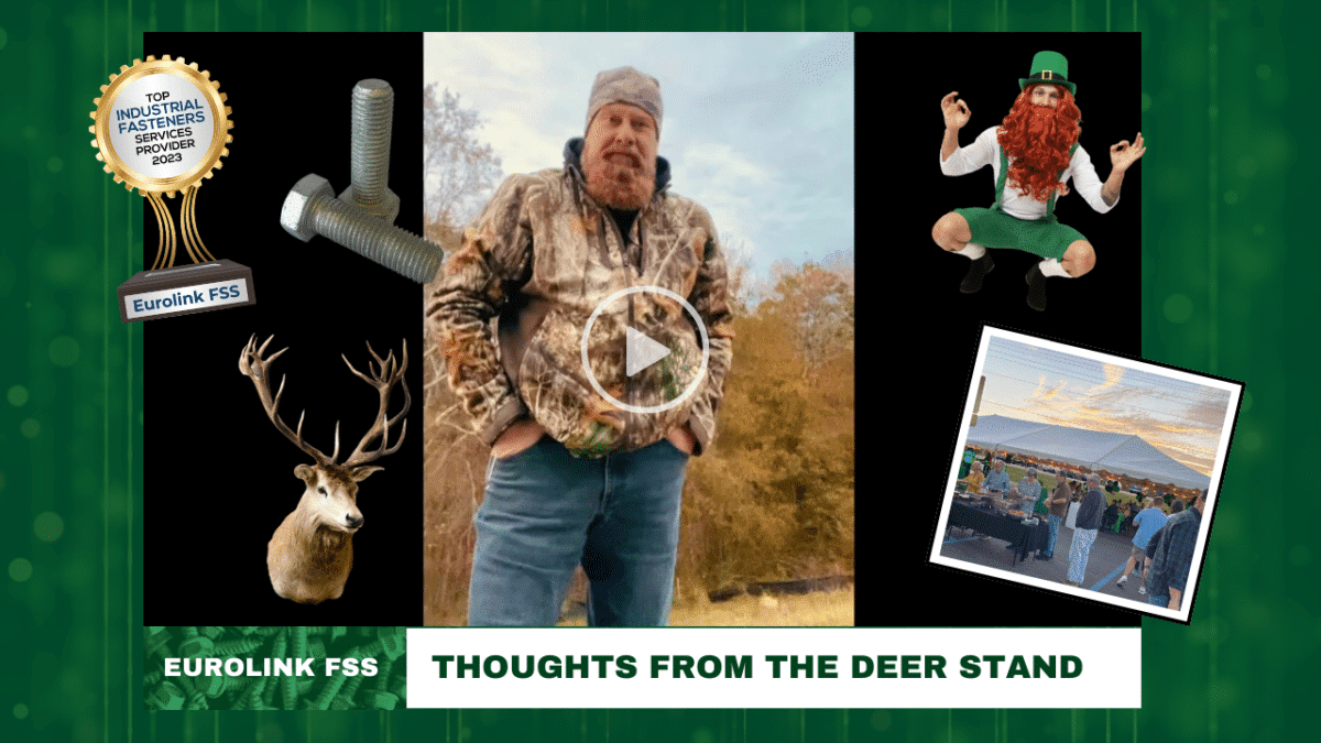 Eurolink VLOG November 2023 - thoughts from the deer stand before Thanksgiving (YouTube Thumbnail with play button)